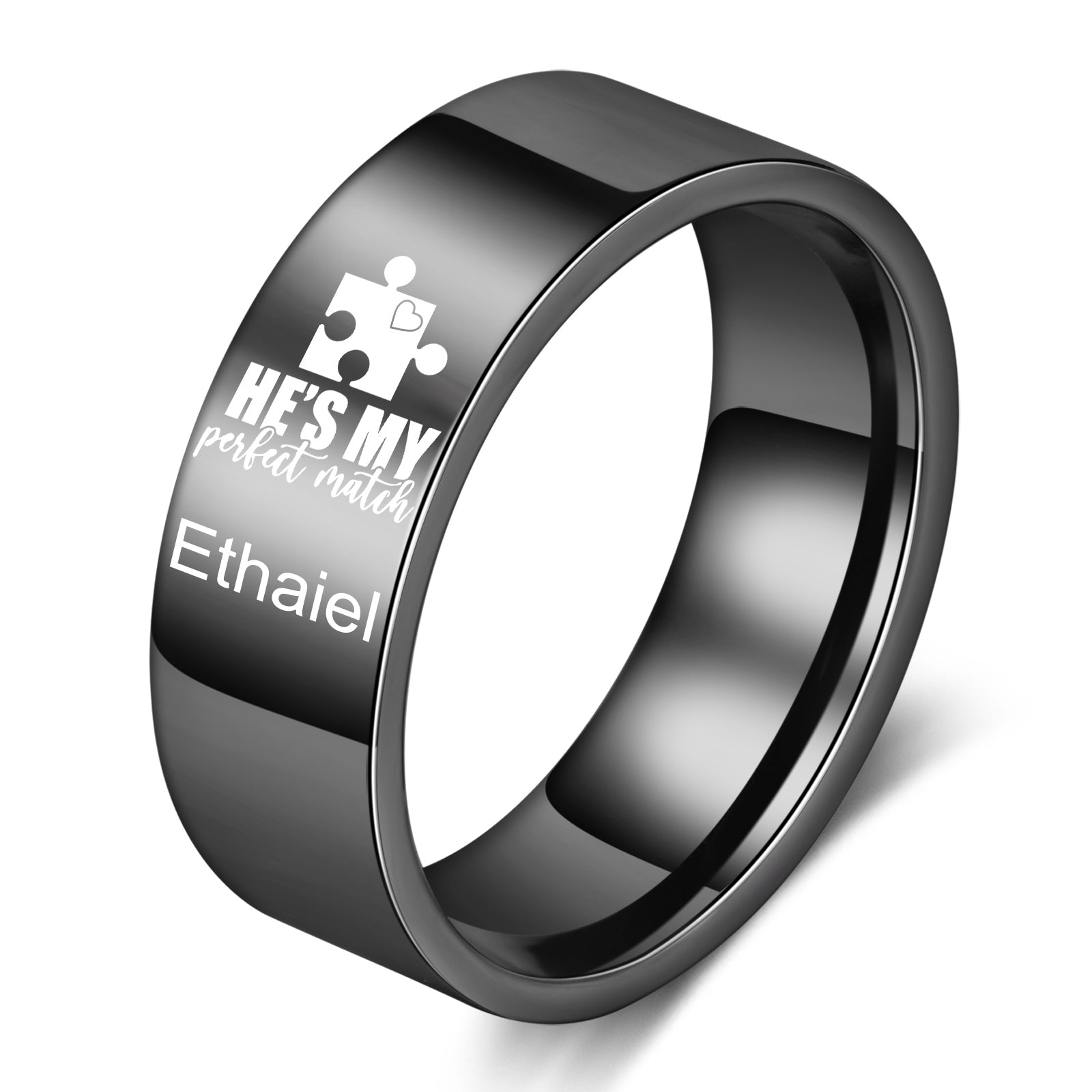 Custom Stainless Steel Couple Ring