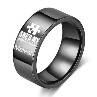 Custom Stainless Steel Couple Ring