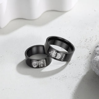 Custom Name Couple Ring