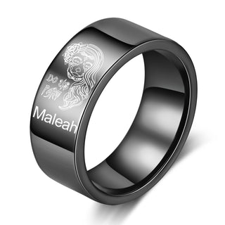 Custom Name Couple Ring