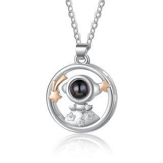 Custom Photo Projection Couple Necklace