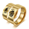 Custom Stainless Steel Couple Ring