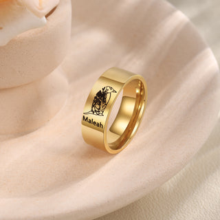 Custom Stainless Steel Couple Ring