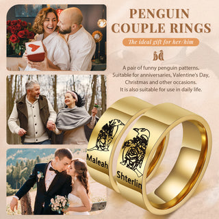 Custom Stainless Steel Couple Ring