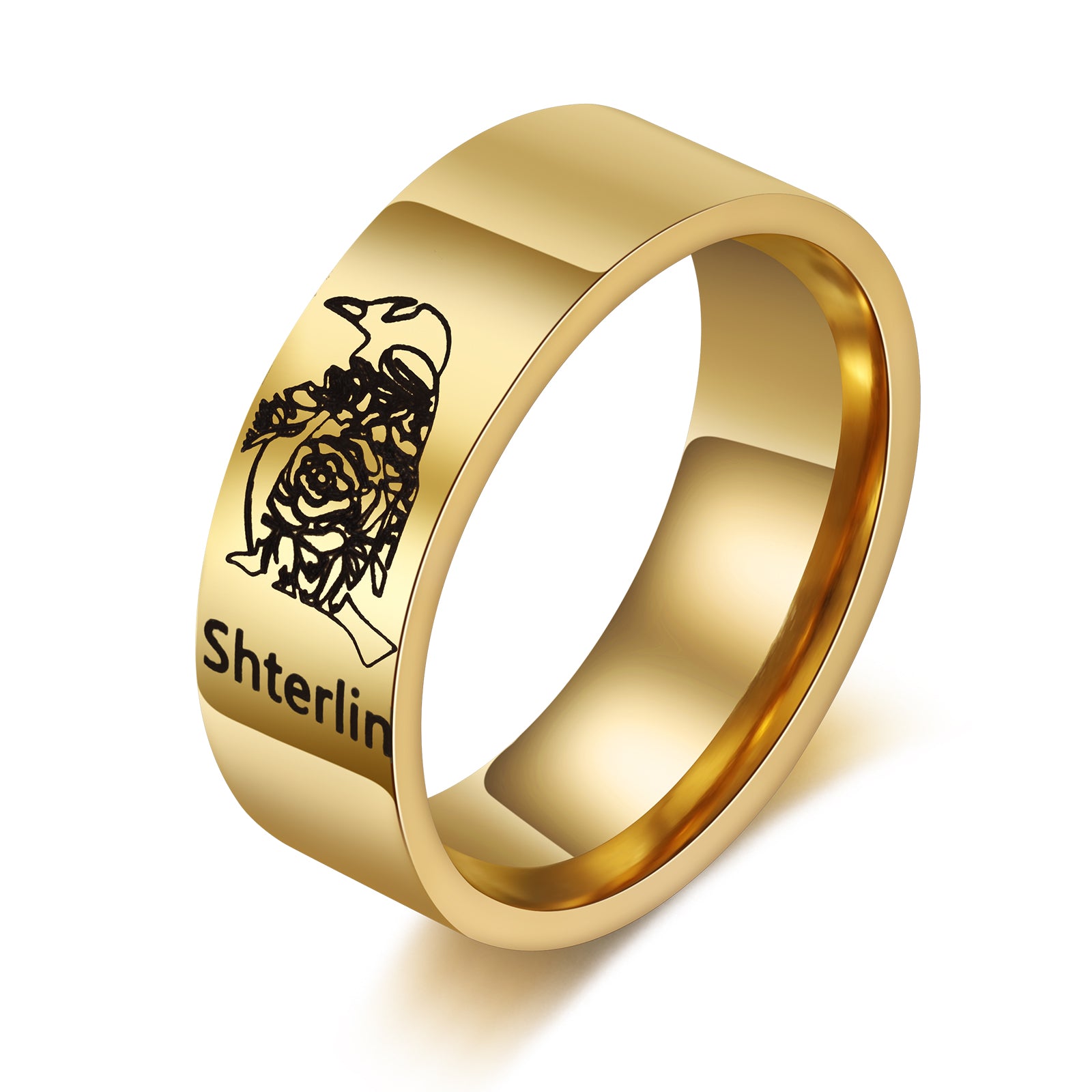Custom Stainless Steel Couple Ring
