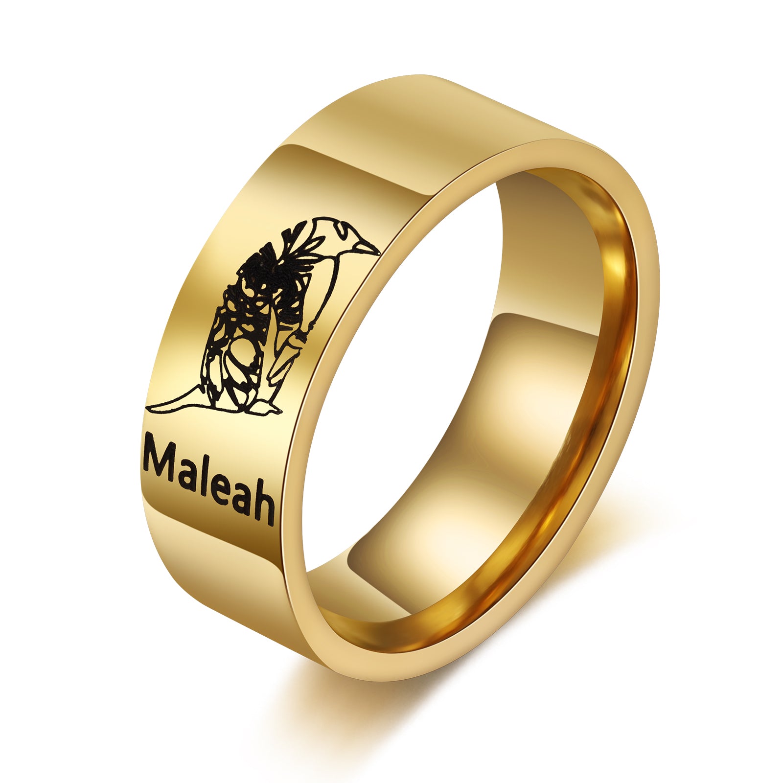 Custom Stainless Steel Couple Ring