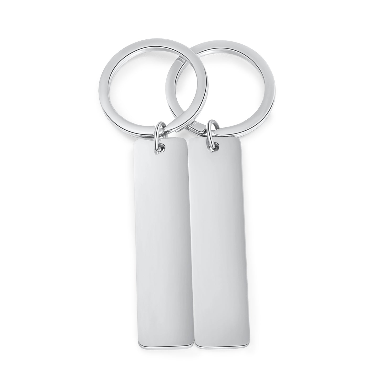 Custom Stainless Steel Couple Keychain