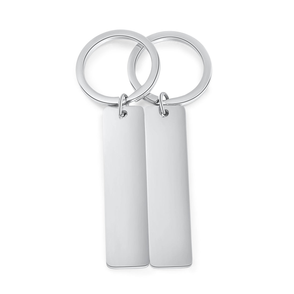 Personalized Staineless Steel Couple Keychain