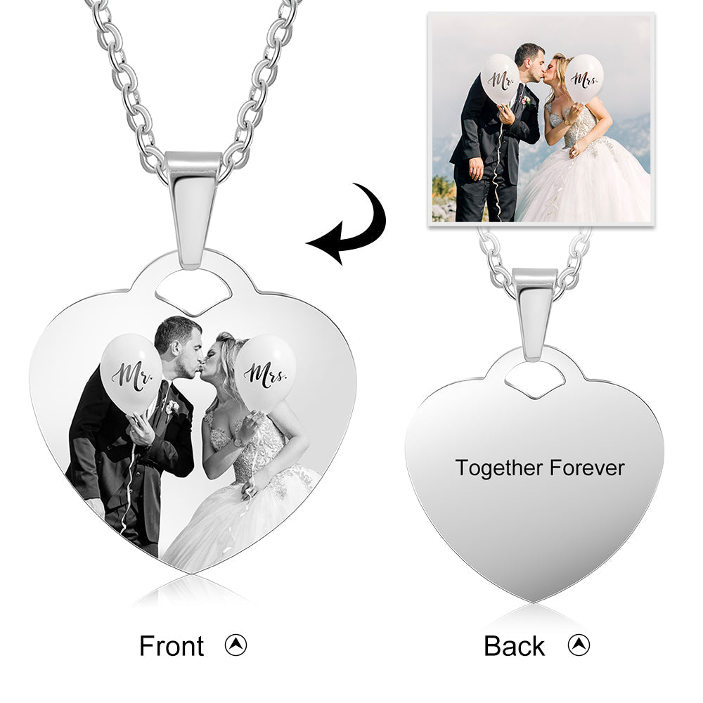 Personalized Stainless Steal Photo Necklace