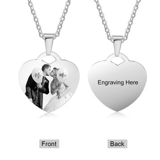 Personalized Stainless Steal Photo Necklace