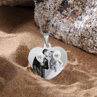 Personalized Stainless Steal Photo Necklace