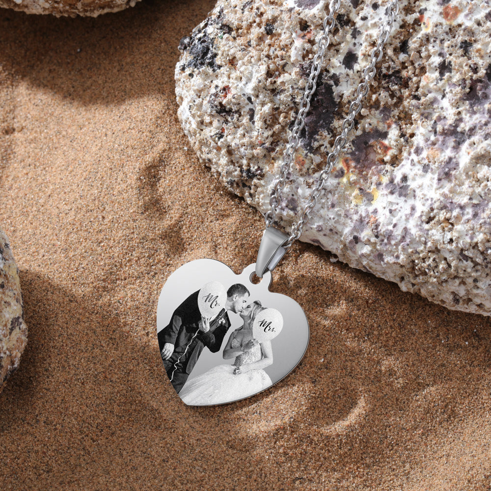 Personalized Stainless Steal Photo Necklace