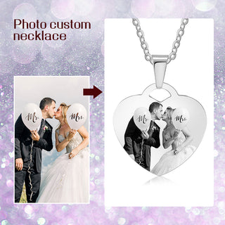 Personalized Stainless Steal Photo Necklace