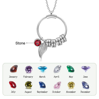 Personalized Stainless Steel Leaf Necklace