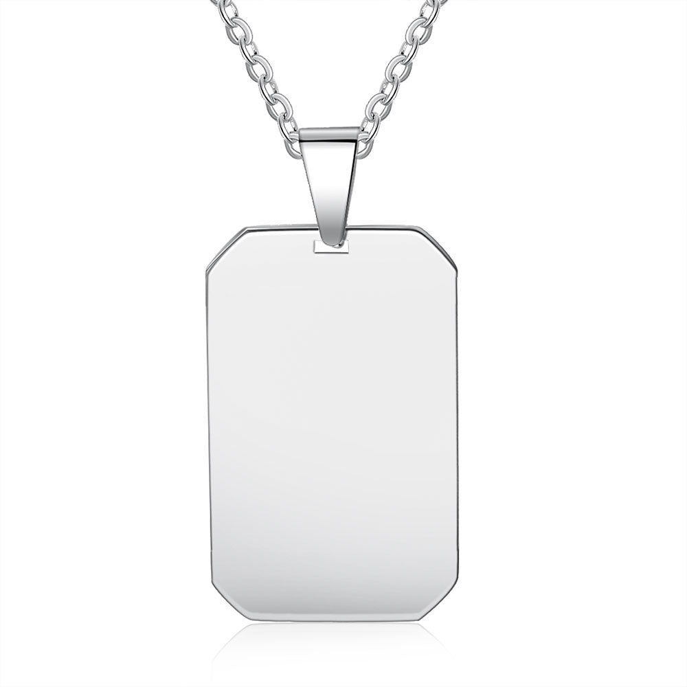 Custom Stainless Steal Photo Necklace
