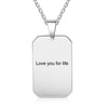 Custom Stainless Steal Photo Necklace