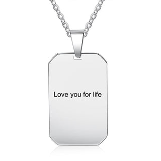 Custom Stainless Steal Photo Necklace
