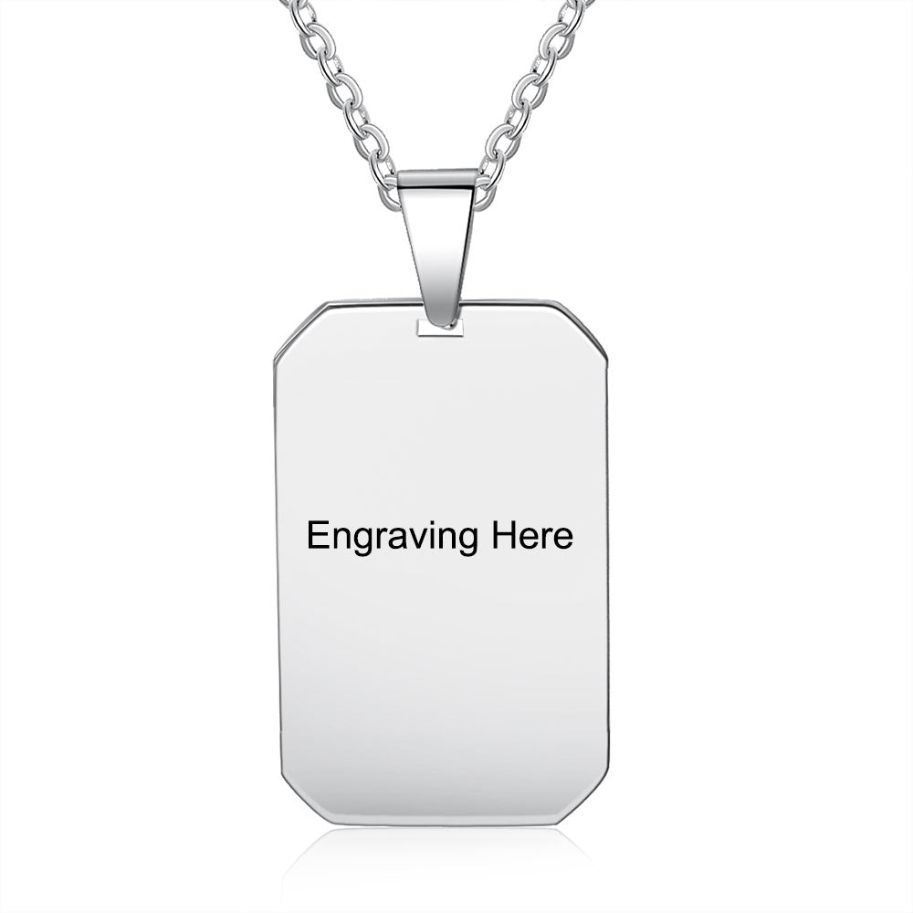 Custom Stainless Steal Photo Necklace