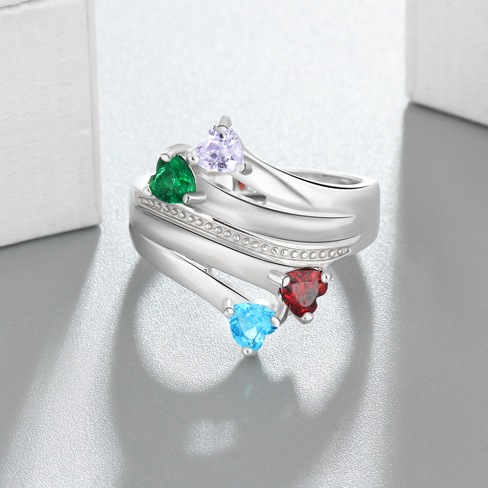 925 Sterling Silver Birthstone Ring