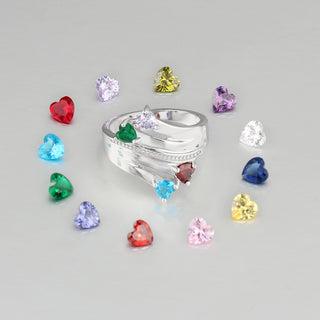 925 Sterling Silver Birthstone Ring
