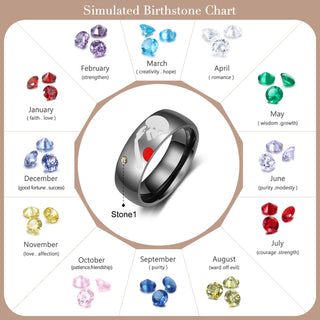 Stainless Steel Skull Couple Ring