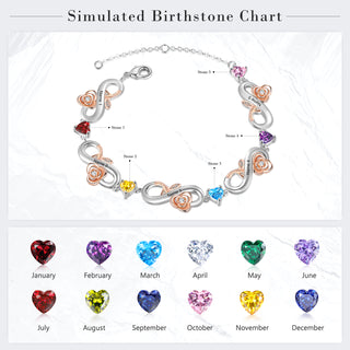 Custom Infinity Flower Bracelet