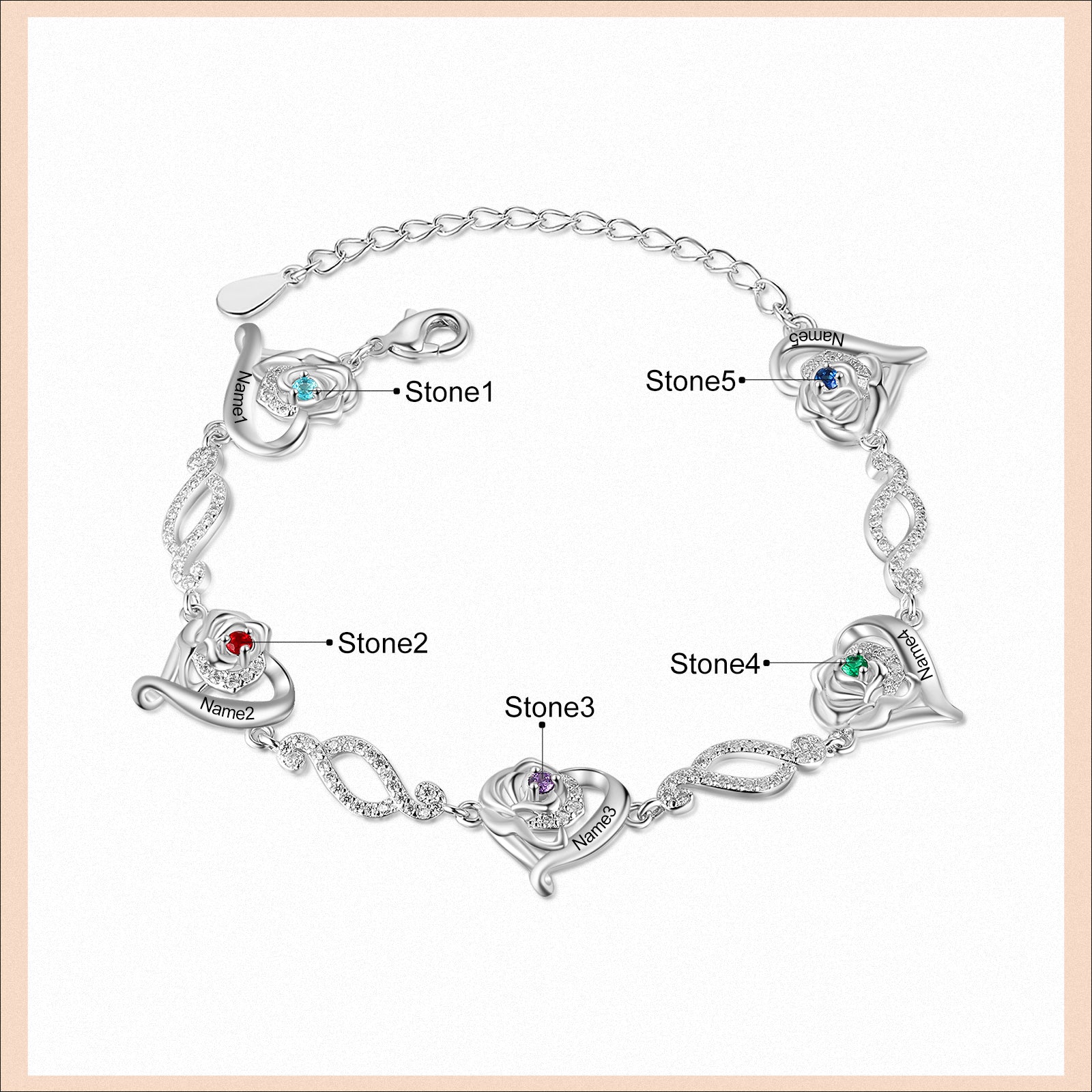 Custom Heart Bracelet