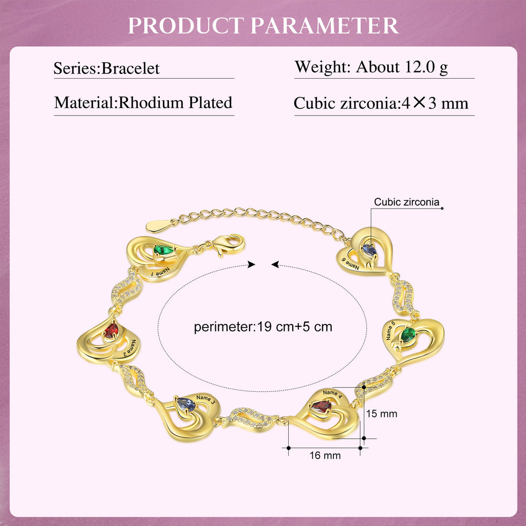 Custom Heart Bracelet