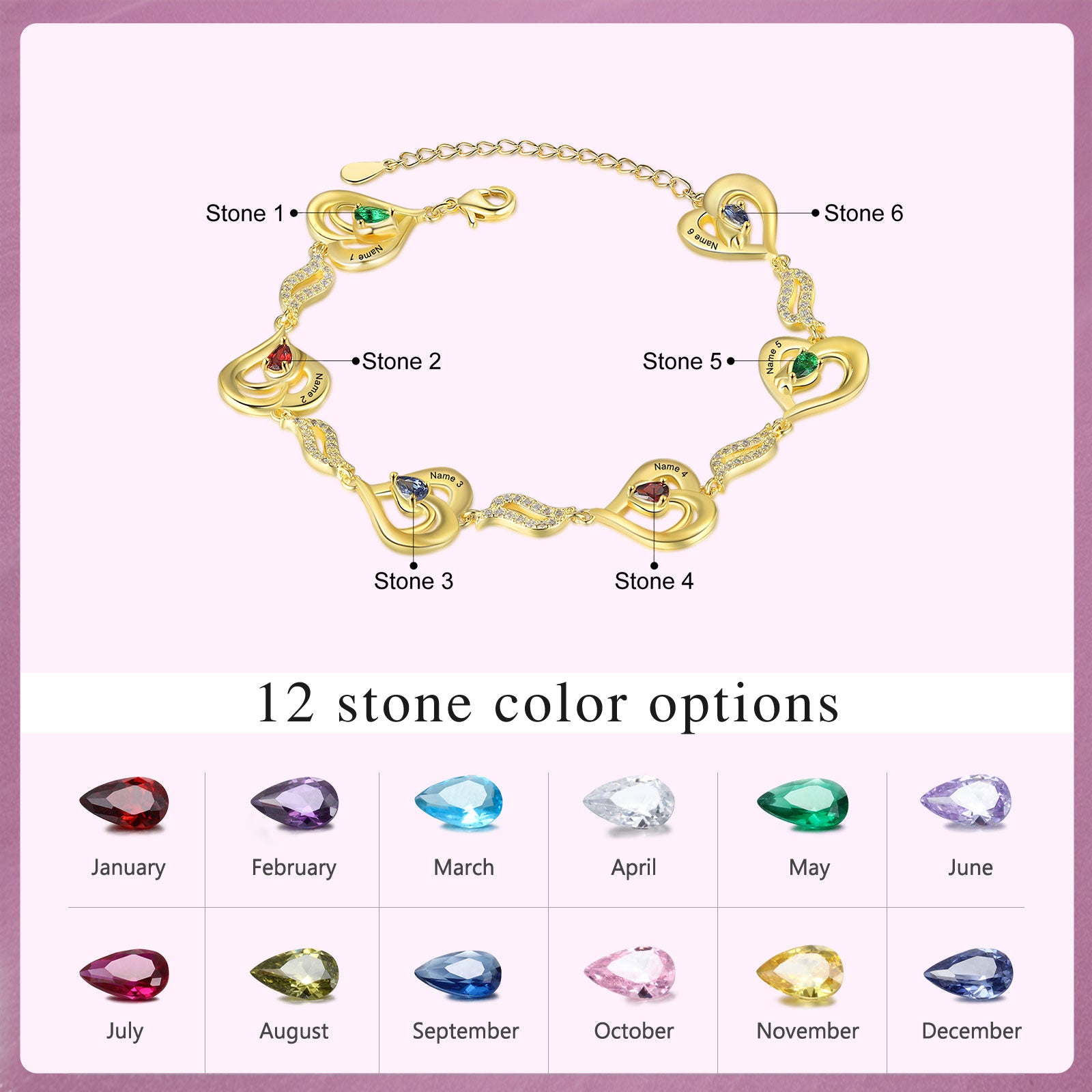 Custom Heart Bracelet