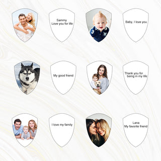 Personalized Stainless Steel Photo Keychain