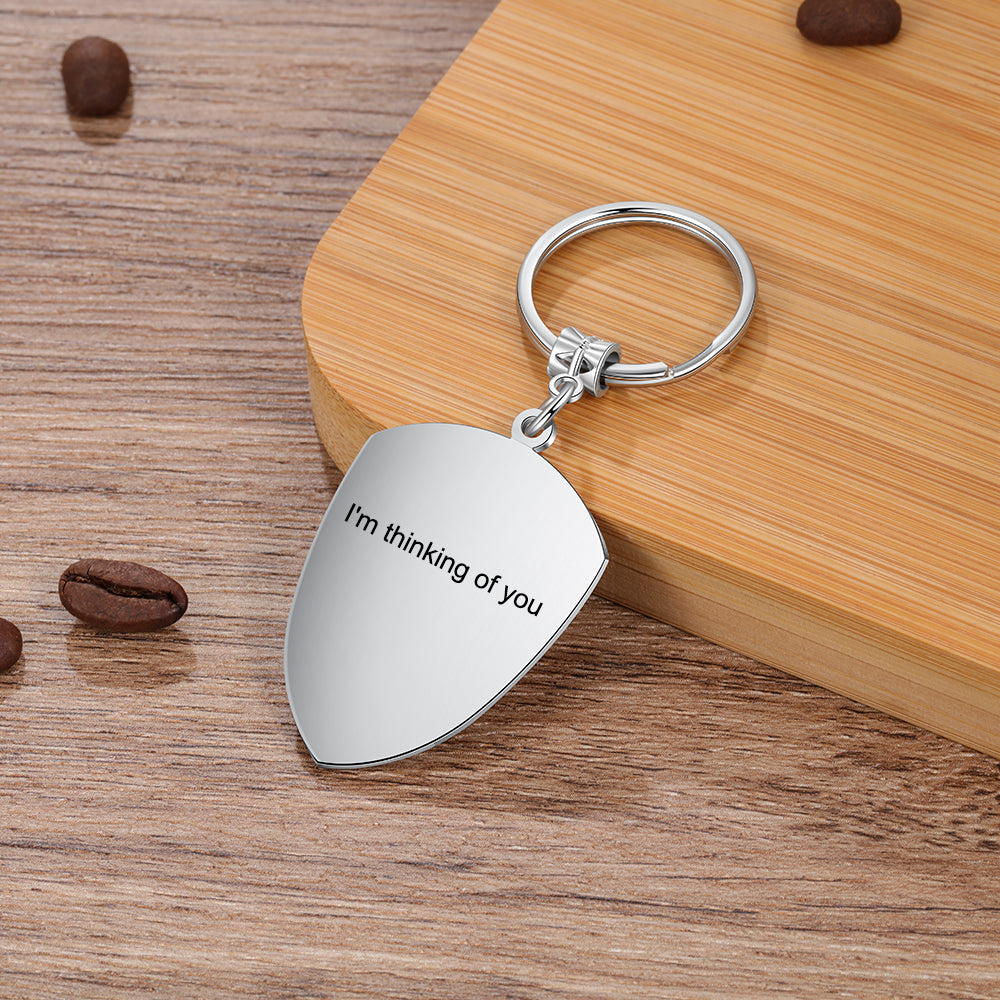 Personalized Stainless Steel Photo Keychain