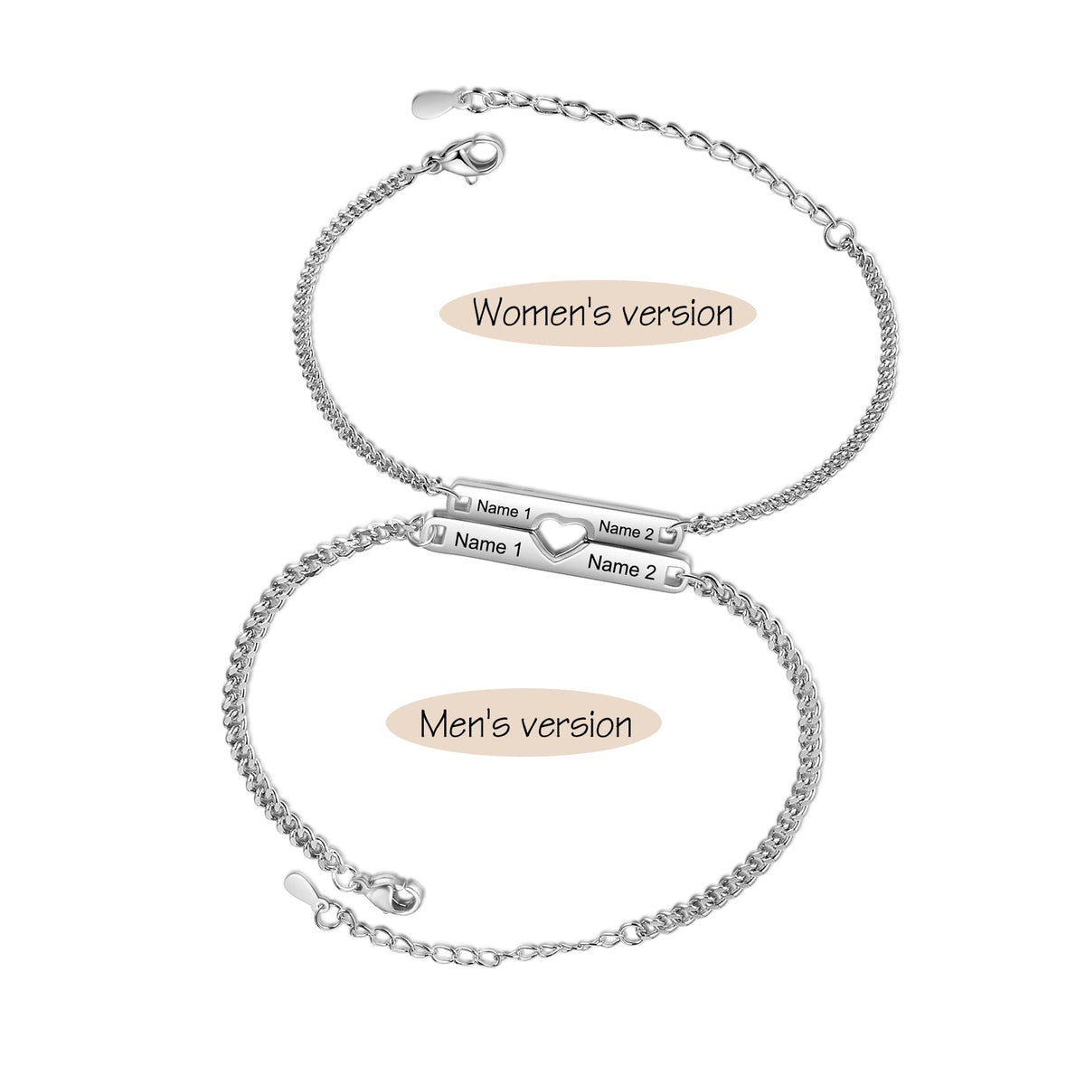 Custom Couple Couple Bracelet