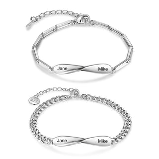 Custom Copper Couple Bracelet