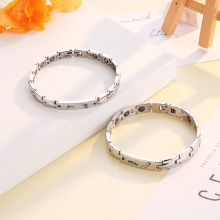 Custom Stainless Steel Couple Bracelet