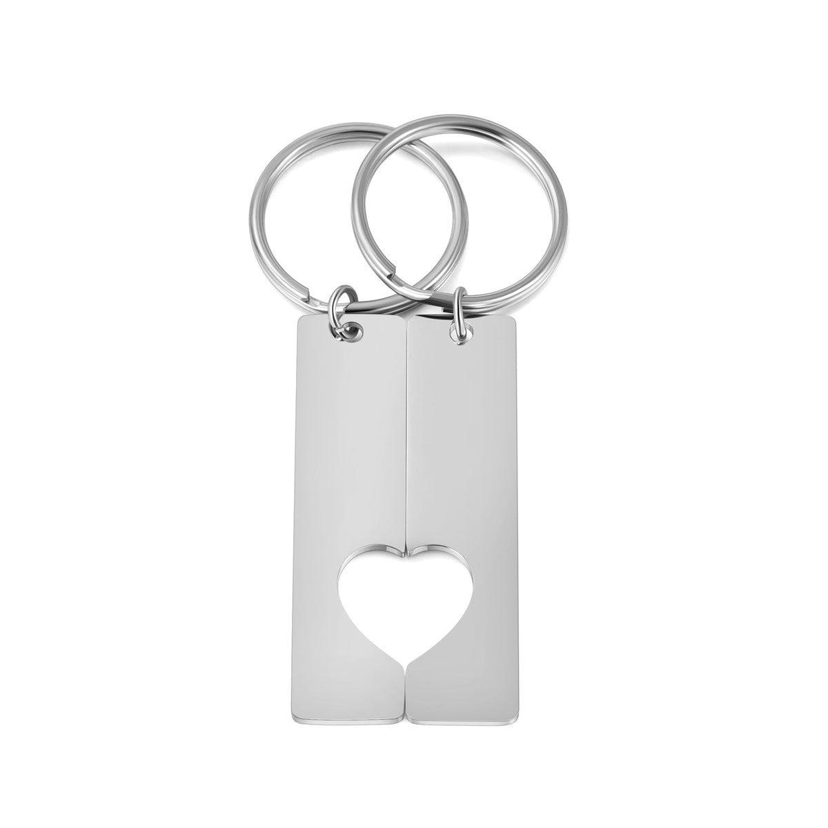 Custom Stainless Steel Couple Keychain