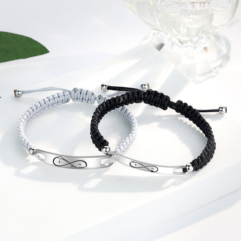 Custom Name Couple Bracelet