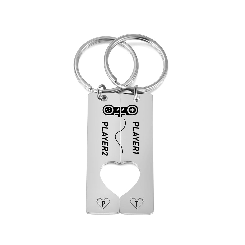 Custom Stainless Steel Couple Keychain