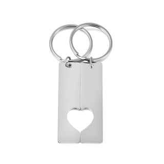 Custom Stainless Steel Couple Keychain