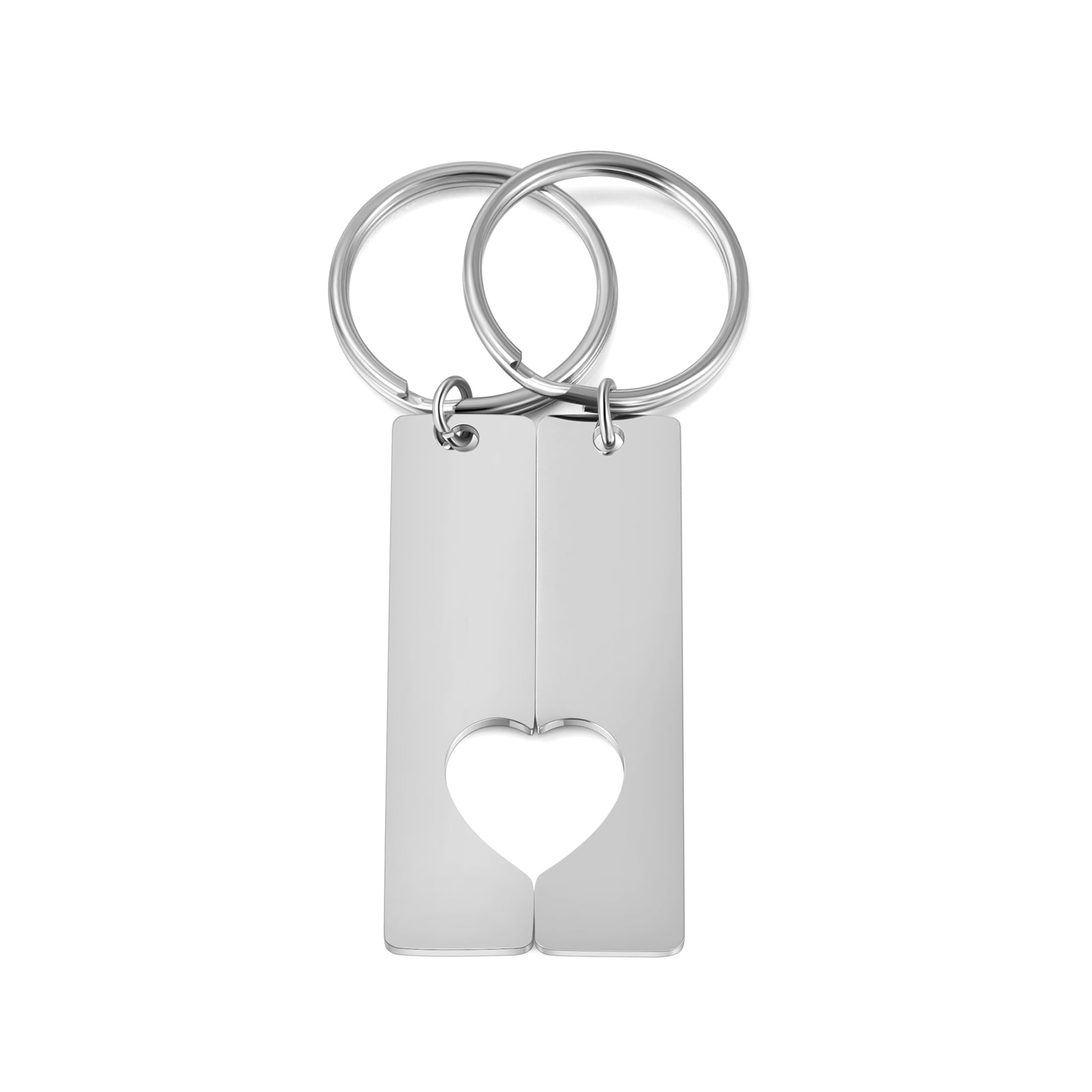 Custom Stainless Steel Couple Keychain