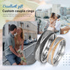 Custom Name Stainless Steel Couple Ring