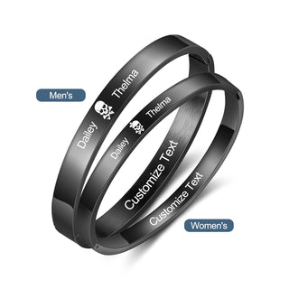 Custom Name Couple Bracelet
