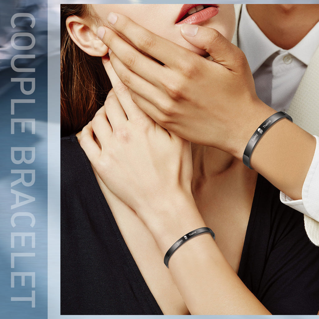 Custom Name Couple Bracelet