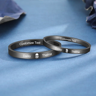 Custom Name Couple Bracelet