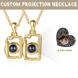 Personalized 100 Language I Love You Projection Necklace