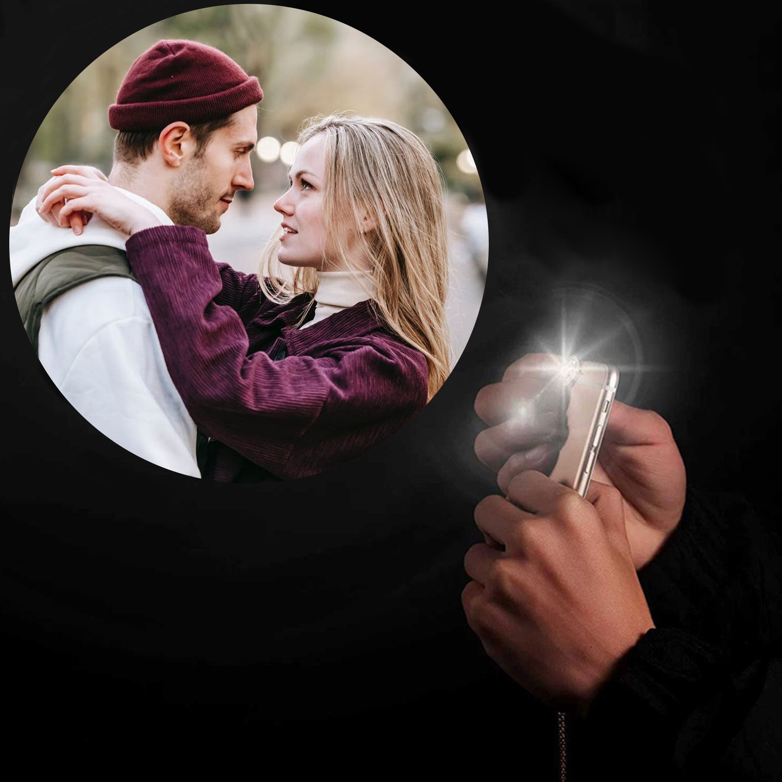 Custom Photo Projection Couple Bracelet
