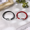 Custom Photo Projection Hexagon Star Couple Bracelet