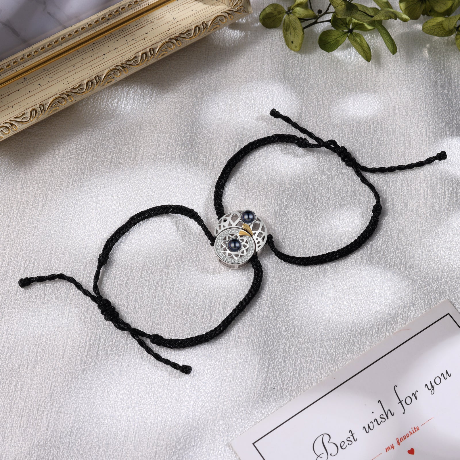 Custom Photo Projection Couple Bracelet