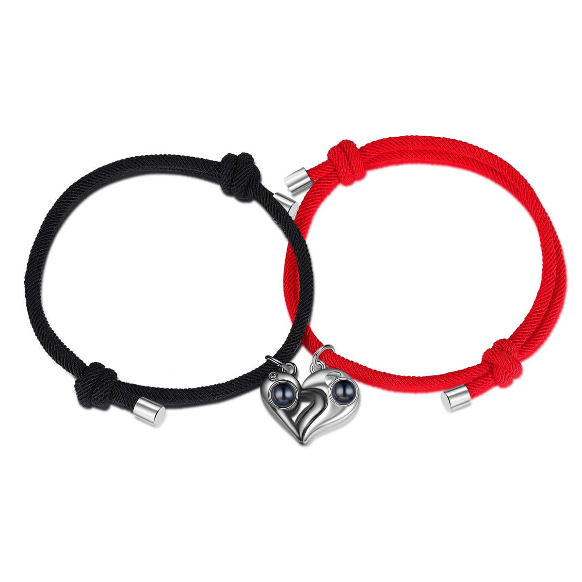 Custom Photo Projection Couple Bracelet