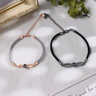 Custom Photo Projection Couple Bracelet