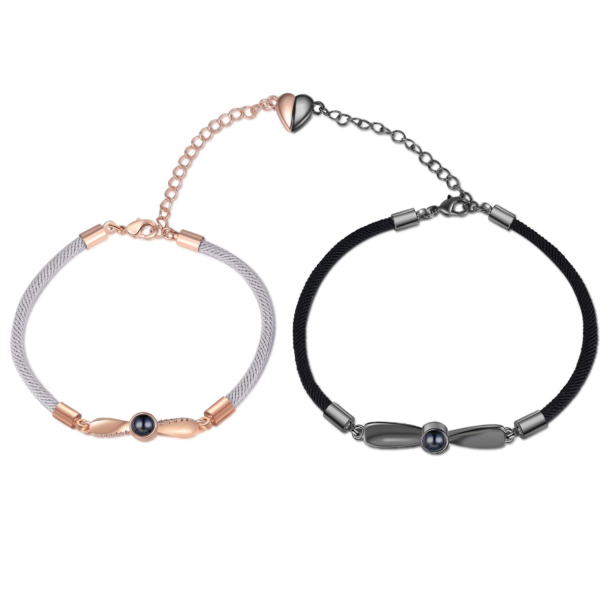 Custom Photo Projection Couple Bracelet